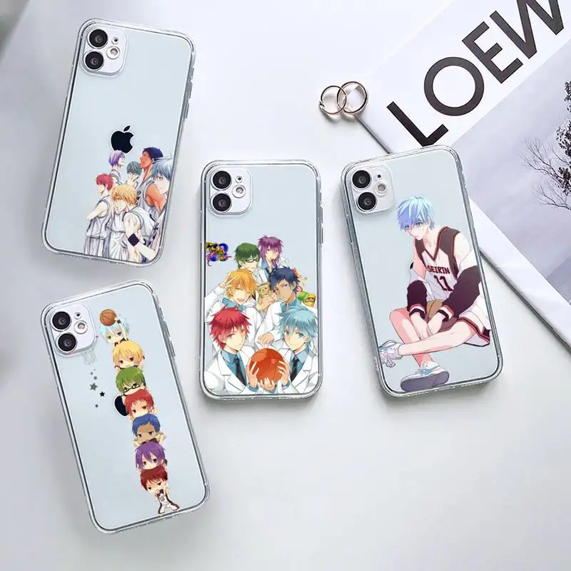 

Kuroko No Basket Anime Phone Case Transparent for iPhone 12 11 mini pro XS MAX 6 6S 8 7 Plus X 5S SE 2020 XR