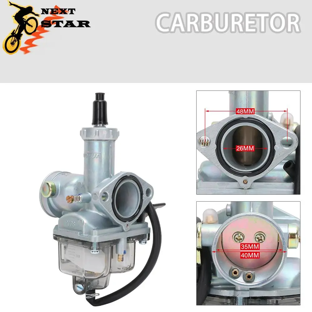 Универсальный карбюратор для PZ26 PZ27 PZ30 2T 4T Keihin Mikuni Yamaha Honda с Power Jet 75cc 100cc 125cc