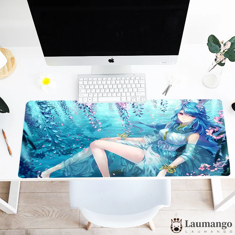 

Mouse Pad Big Size Creative Anime Dou luo Continent Design Keyboard mat Gaming Mousepad