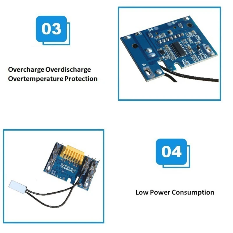 

Protection Circuit Module Board For-Makita Replacement Battery P-C-B Li-ion 18VBattery P-C-B Chip Board For-Makita