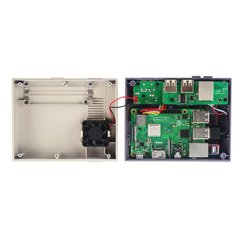 S Робот NESPi чехол + Raspberry Pi 3 Model B Наборы SD картой памяти на 32 ГБ 3A Мощность адаптер