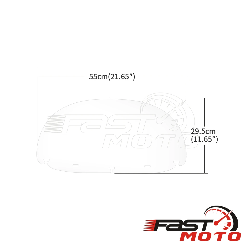 10&quot Air Spoiler Wind Screen Batwing Fairing Windshield Universal For Harley Yamaha Sportster Street Bob Dyna Road King Touring - купить