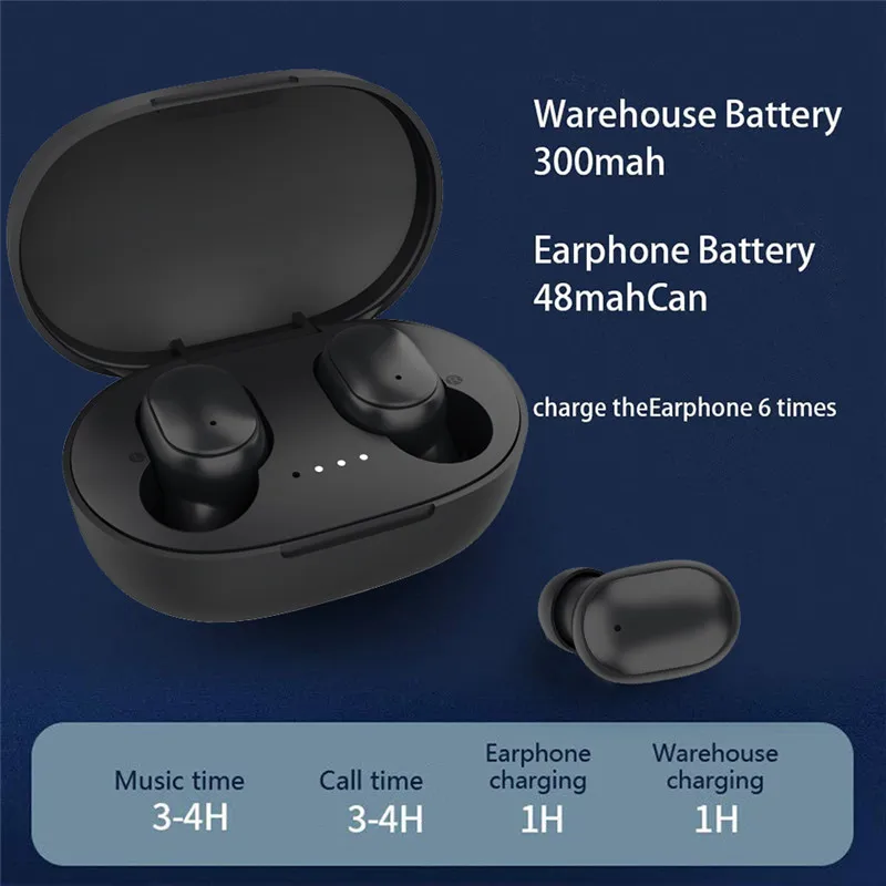 TWS Bluetooth наушники HiFi стерео беспроводные Спортивная гарнитура Мини