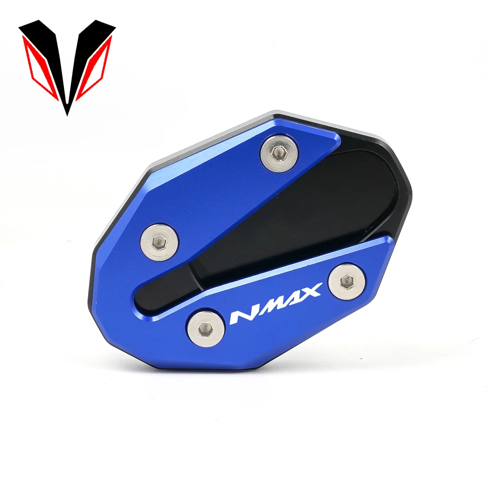 Logo 'NMAX' for YAMAHA NMAX 155 125 NMAX155 2020 2021 2022 Motorcycle Side Stand Enlarger &amp Support Kickstand Column Auxiliary |