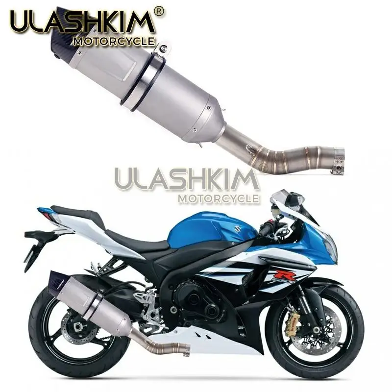 Мотоцикл Полная система глушитель выхлопной трубы среднего звена скольжения для