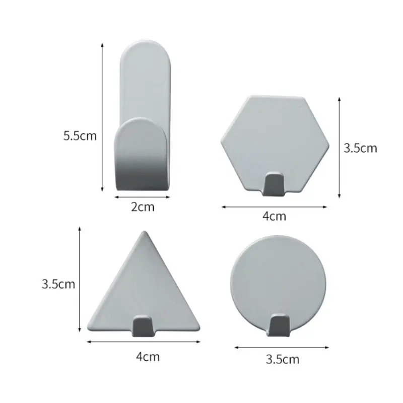 

No-punching Load-bearing Hook Hanging Wall Sticking Solid Seamless Hook No Punching Stick Hook Wall Hanging