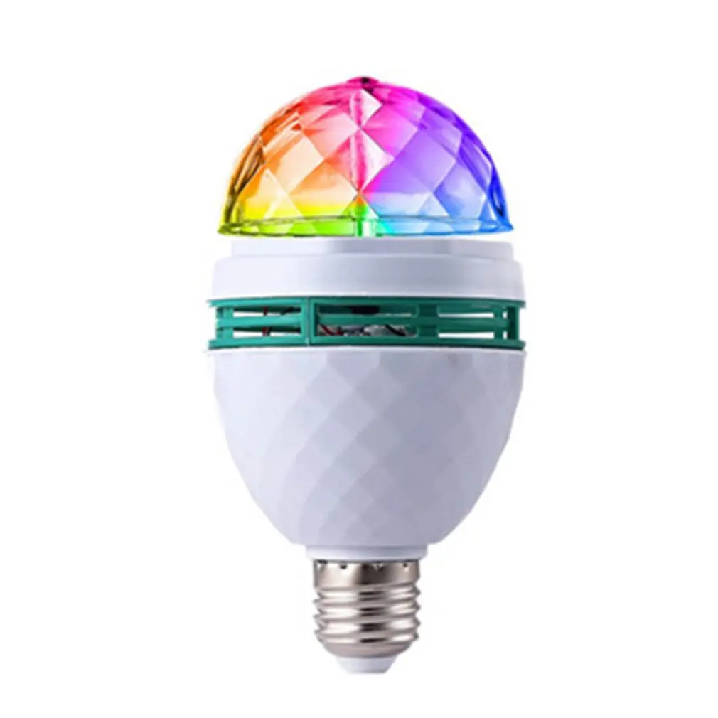 

E27 Color Durable Revolving Lamp Resistance And Capacitance Energy-saving Smart LED Revolving Light KTV Bar Light