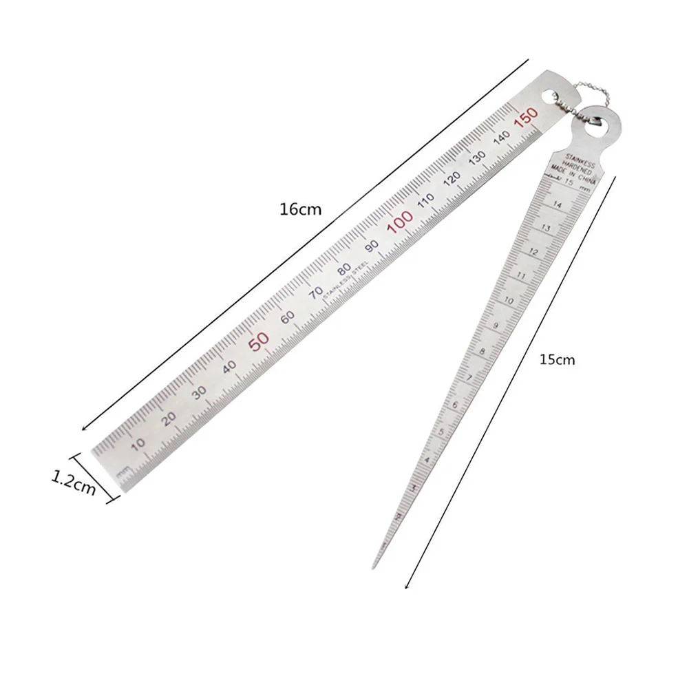 

16x1.2cm/6.29x0.47 inch Gage Depth Ruler Convenient Silver High quality