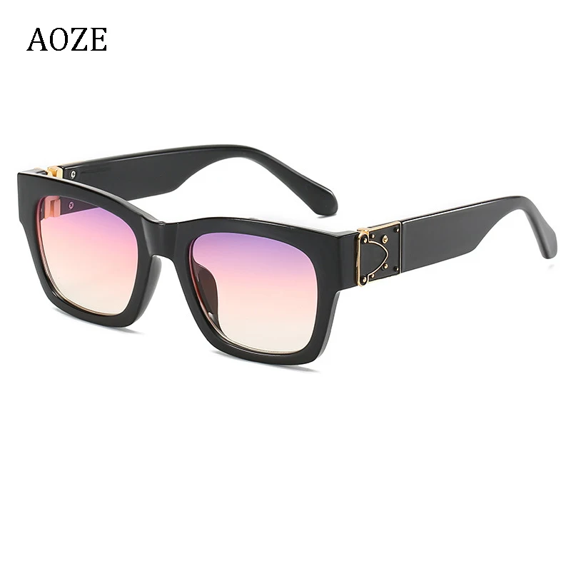 aoze 2020 modern fashion designer square style vintage gradient sunglasses cool unique hot brand sunglasses oculos feminino free global shipping