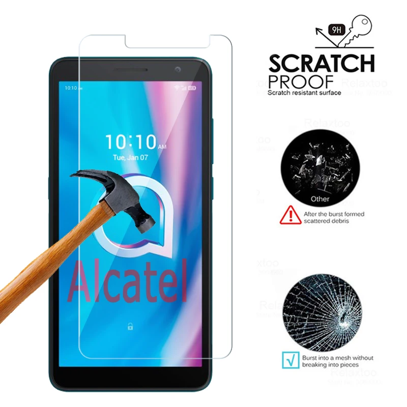 2 1 шт. чехол для Alcatel 1A 1B 1S 3X 3V 3L 3C 3 1X 1V 1C 5X 1L 1SP 1SE 2020 2019 2021 HD Закаленное стекло