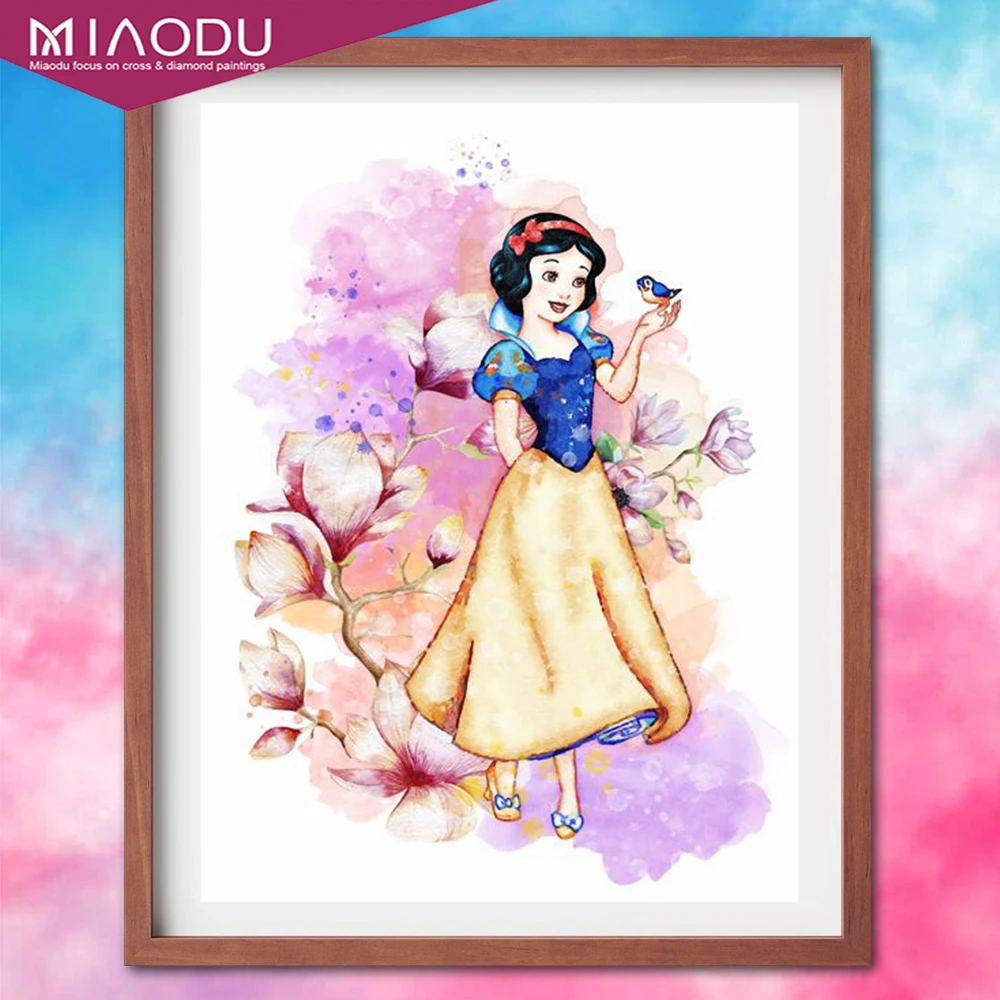 

Children Diamond Painting Disney Snow White Cartoon 5D DIY Cross Stitch Embroidery Mosaic Round Drill Handmade Home