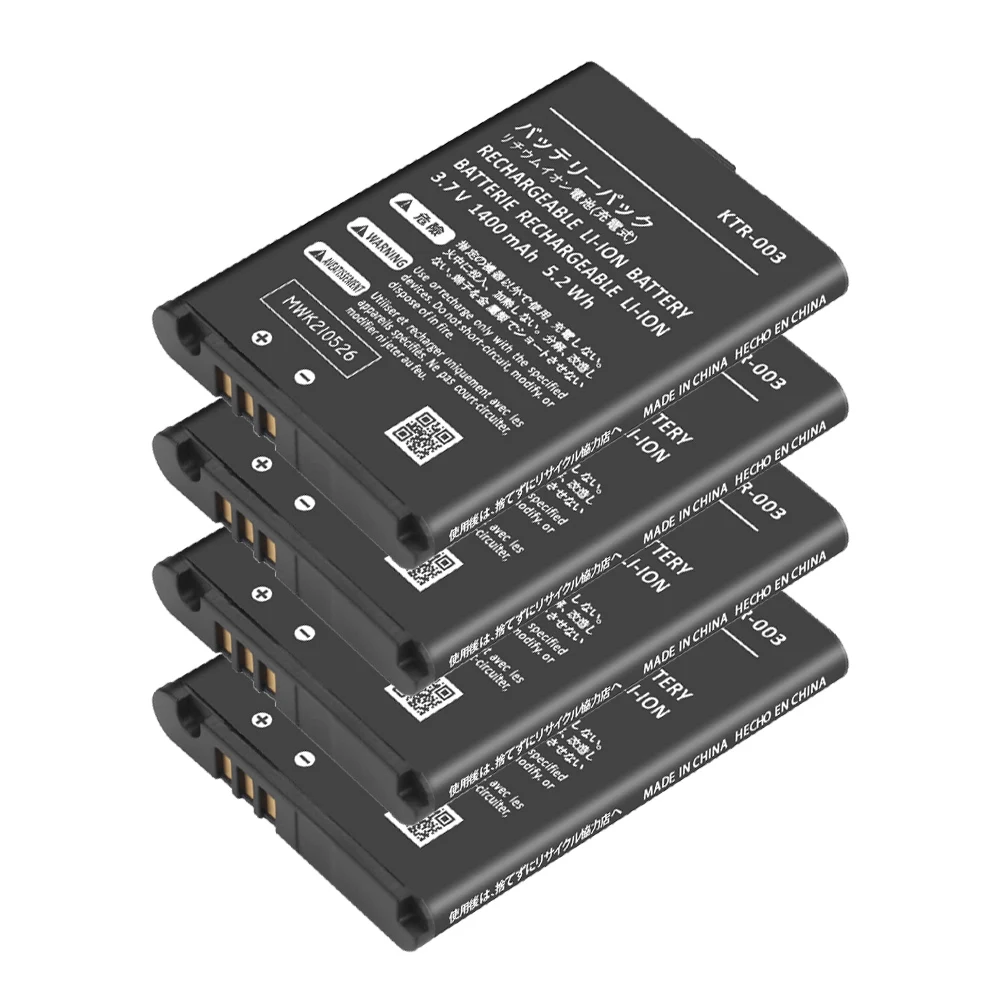 

4Pcs KTR-003 1400mAh Battery For New Nintendo 3DS N3DS Battery