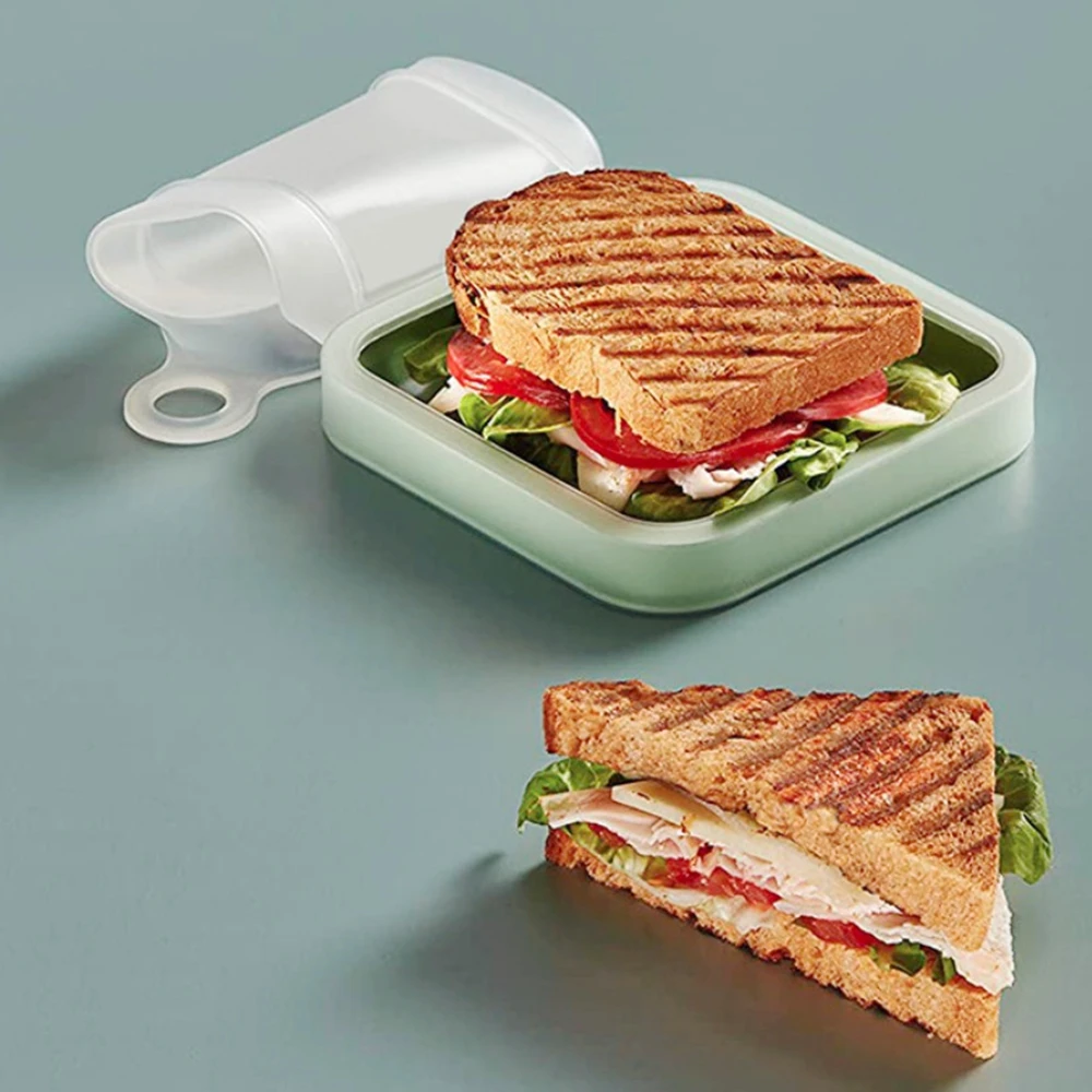 Reusable Sandwiches Toast Bags Silicone Food Storage Container Lunch Bag for Snacks Fruits School Work or Travel | Дом и сад