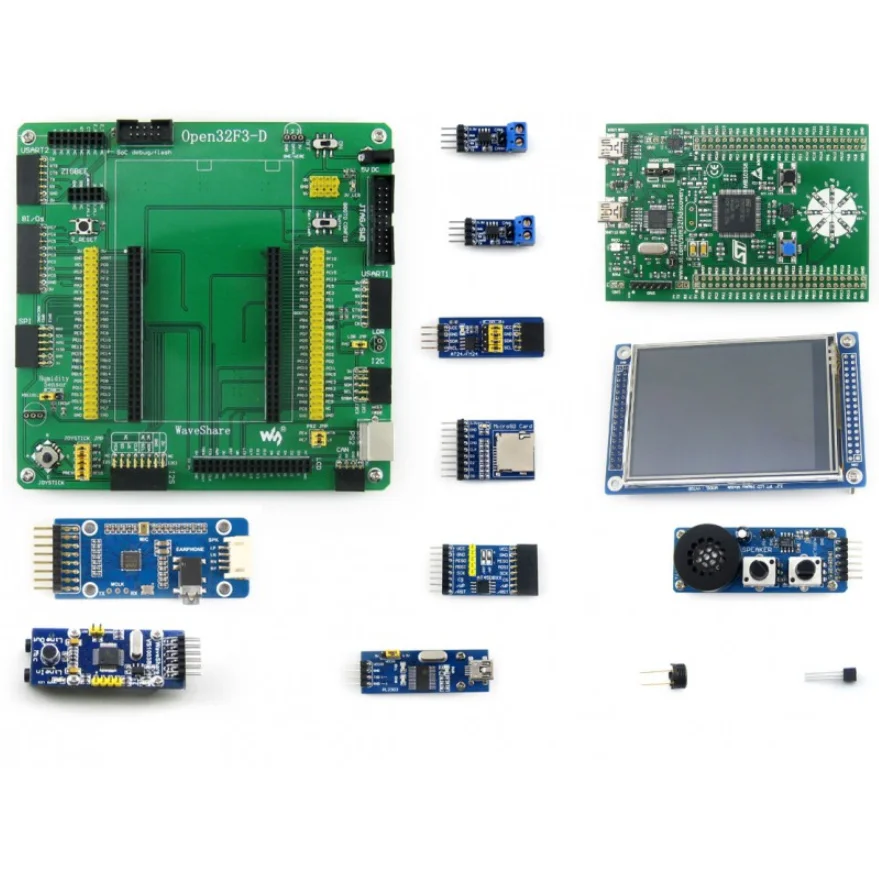 Open32F3-D посылка B# Stm32 Discovery STM32F3DISCOVERY Zigbee ARM Cortex-M4 3,2 дюймов 320x240 сенсорный ЖК-накопитель USB UART