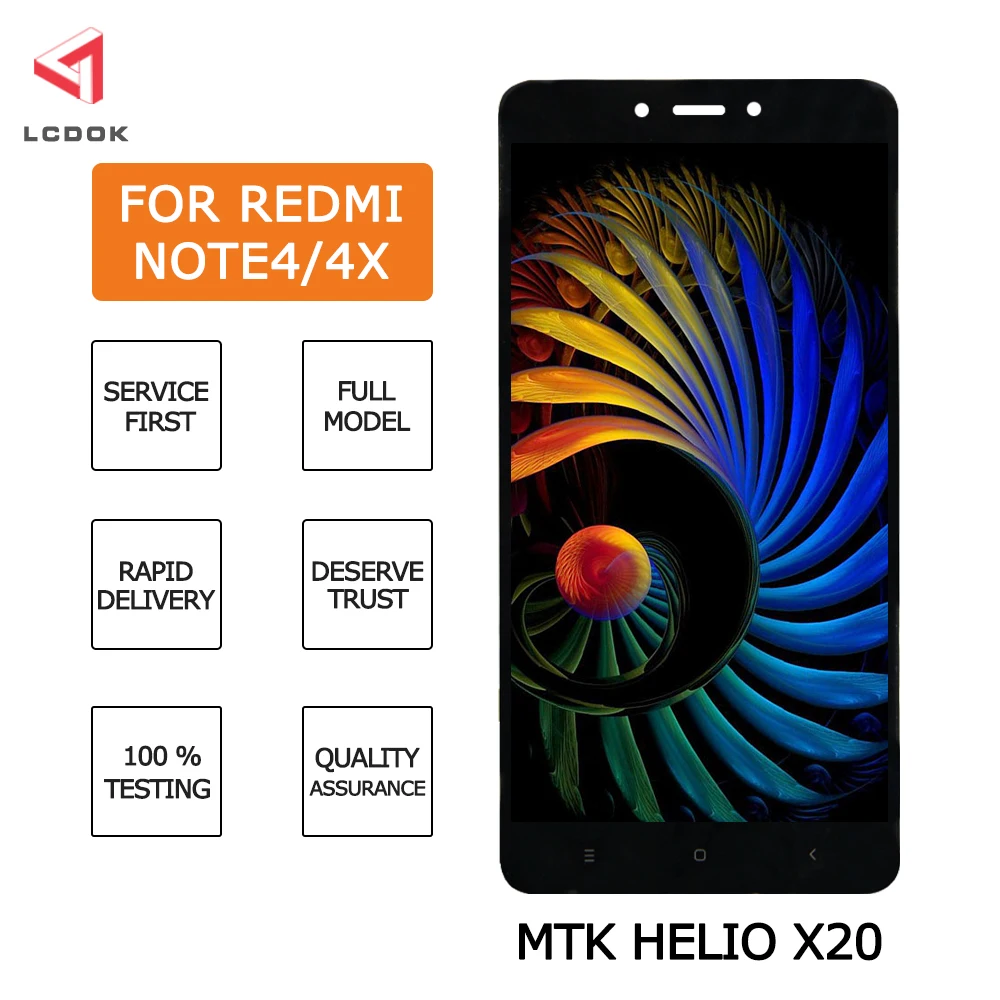 100% протестированный ЖК для Xiaomi Redmi Note 4 4x дисплей кодирующий преобразователь
