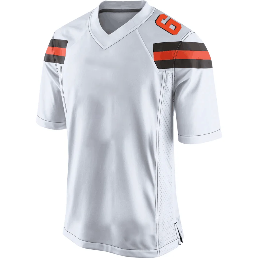 

Men's 2021 America Football Jersey Cleveland Myles Garrett Baker Mayfield Jarvis Landry Nick CHubb Jabrill Peppers Game Jerseys