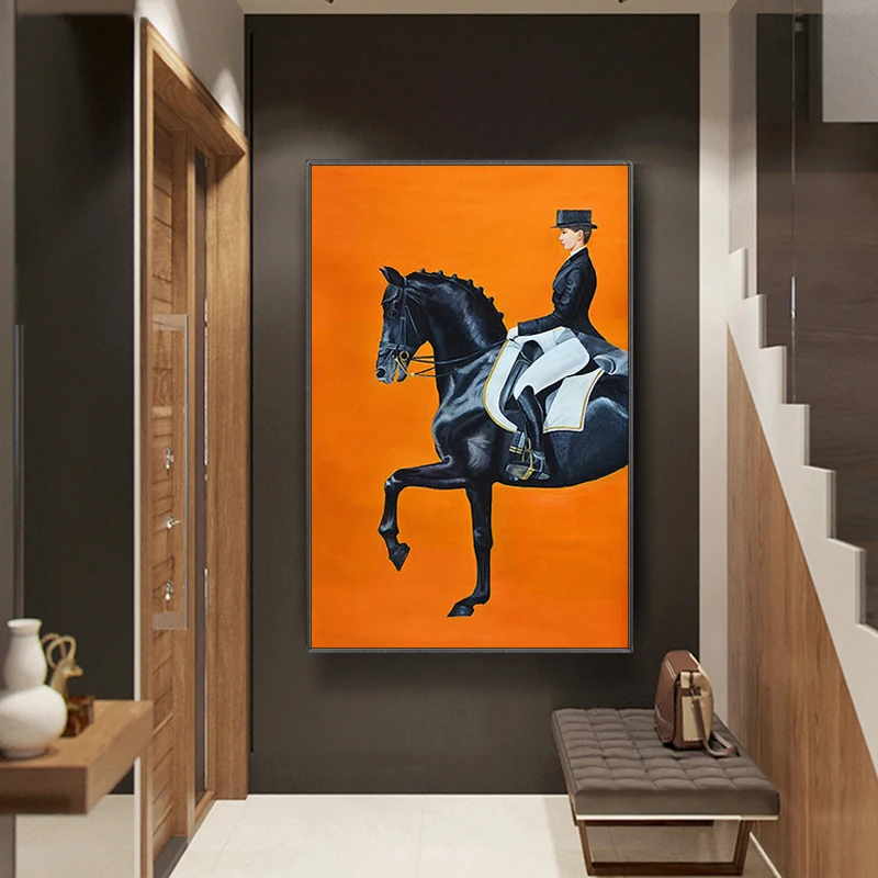 Краска собственного приготовления с цифровой картинкой королевская лошадь