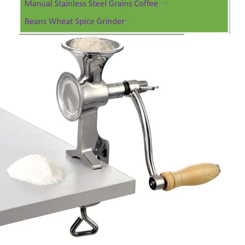 

Manual Grains Coffee Beans Wheat Spice Grinder Kitchen Tools