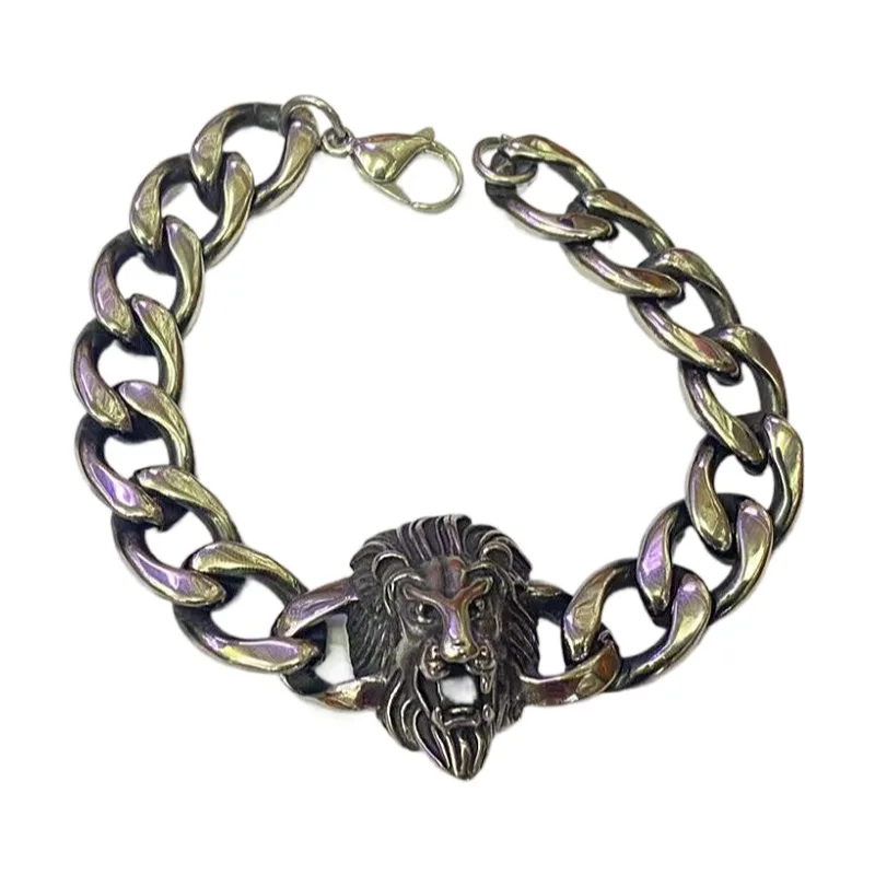 

Stainless Steel Biker Tiger Bracelet