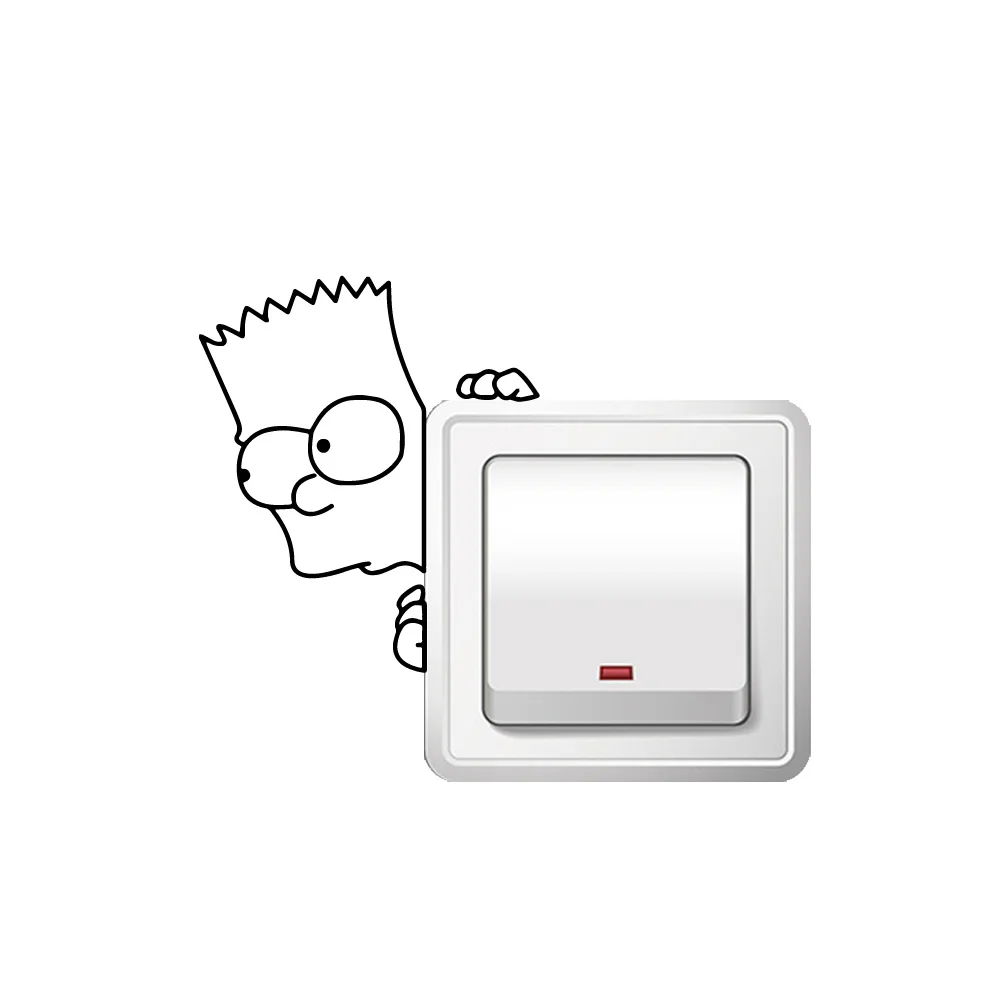 

Популярная Наклейка на стену для мальчиков, наклейка на стену, домашний декор, переключатель, наклейки на стену, водонепроницаемая Наклейка...