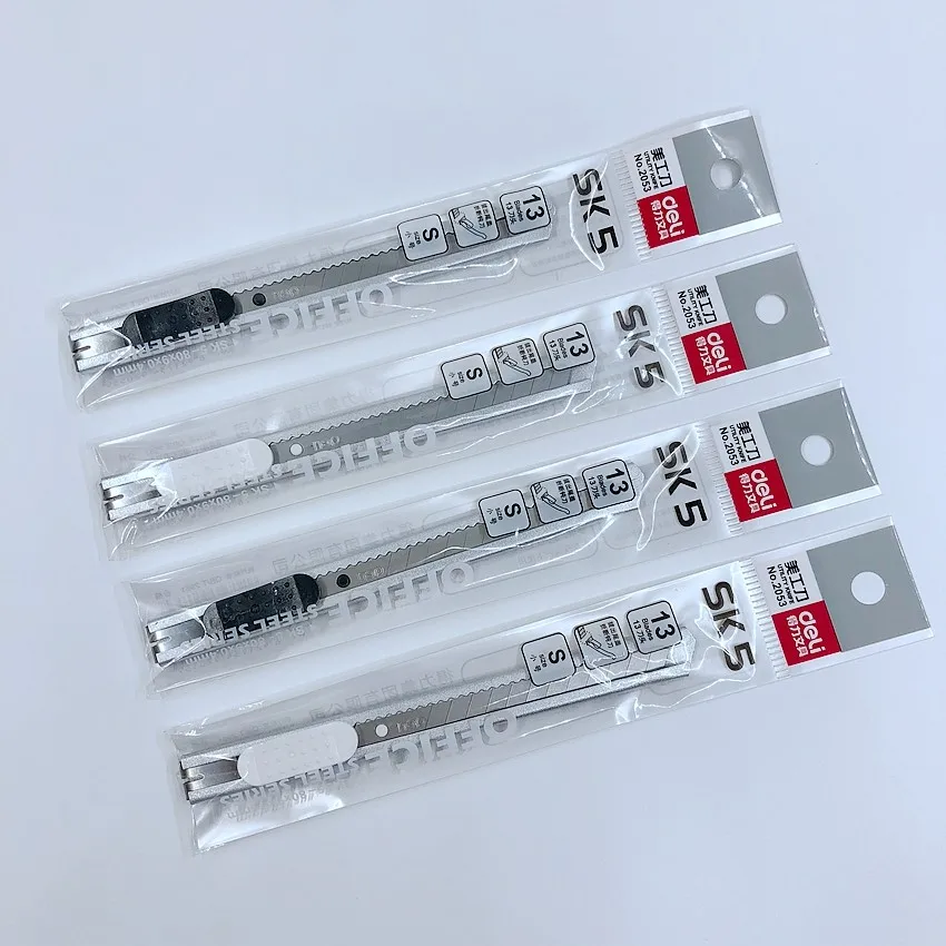 

(4 Pieces/Lot) High Quality Silver Metal Utility Knife Art School Stationery Classic Office Supplies No.2053