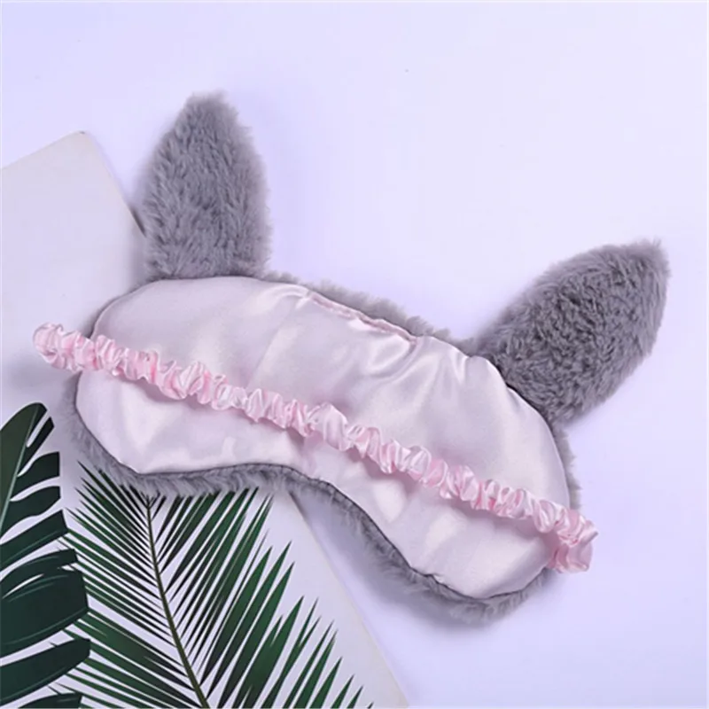 Мягкая Плюшевая длинная маска для глаз повязка на глаза с мультипликационной