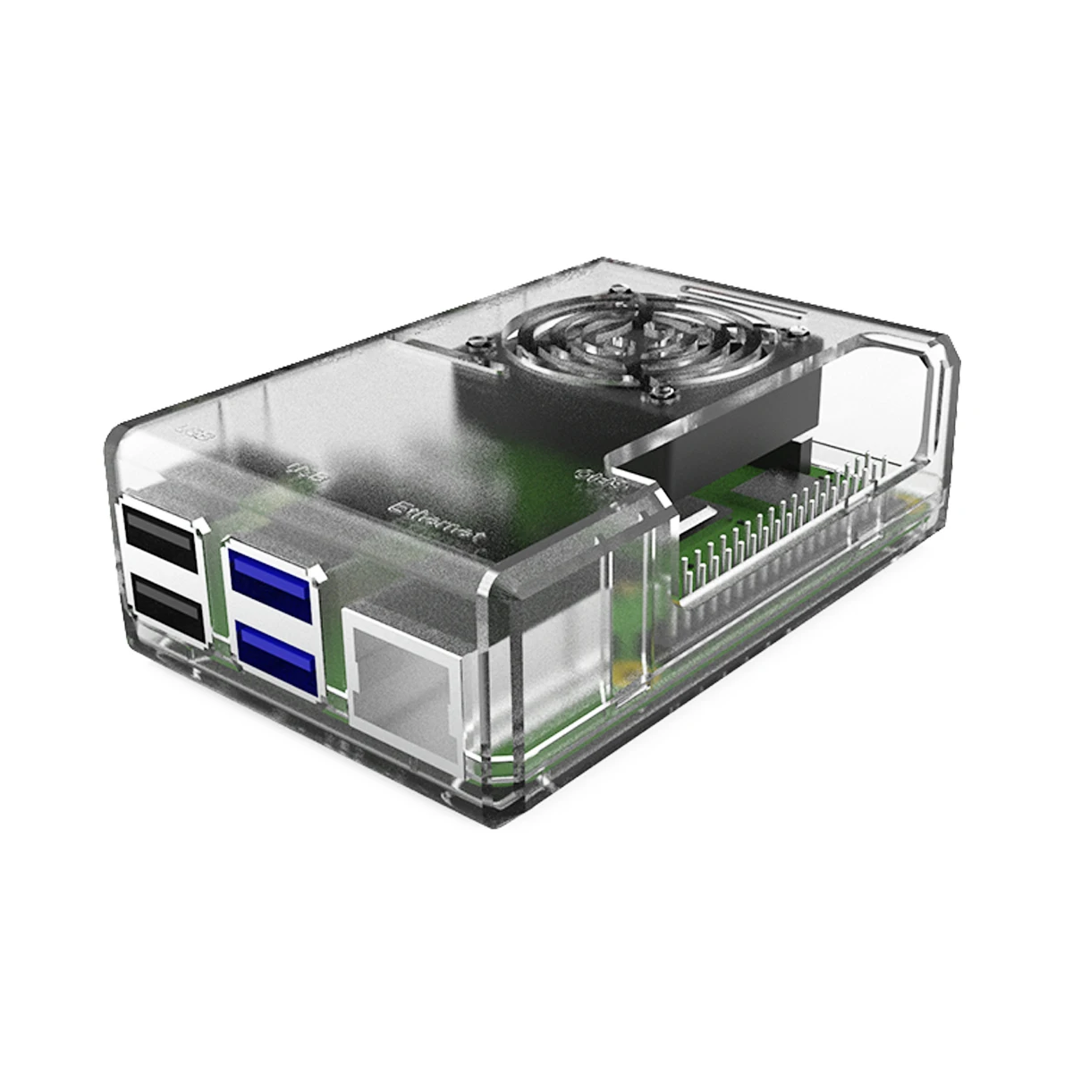 Raspberry Pi 4 B Pi 3 B+ чехол 4 Цвета ABS Защитный корпус съемный чехол вентилятор охлаждения для Raspberry Pi 3 B+/3/2/B