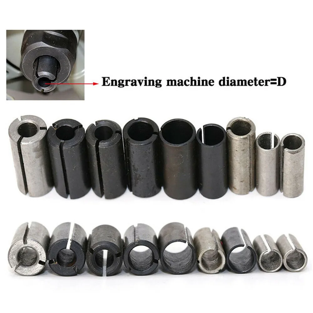 

9Pcs Collet Chuck Driver Adapter For Lathe CNC Router Cutter Milling Bit Tool CNC Machine Milling Cutter