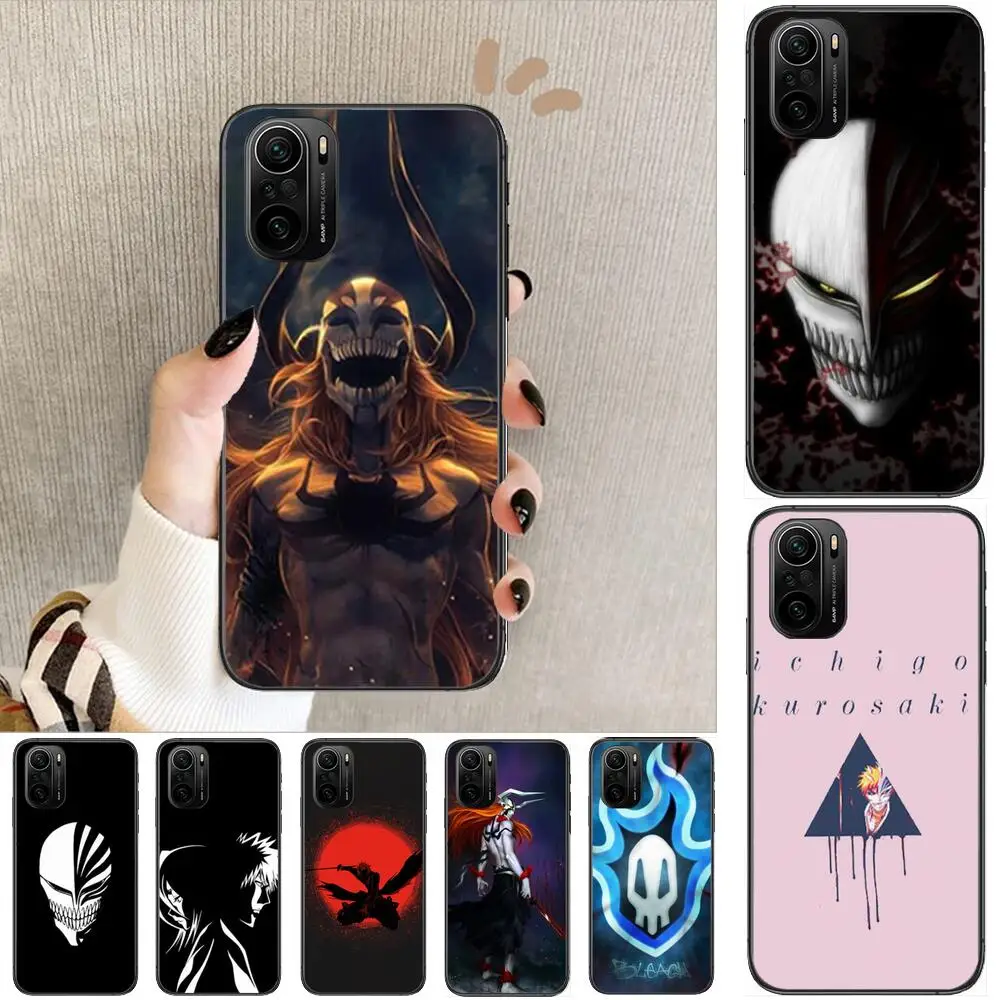 

anime Ichigo Kurosaki Phone Case For xiaomi redmi POCO F1 F2 F3 X3 Pro M3 9C 10T Lite NFC Black Cover Silicone Back Prett mi 10