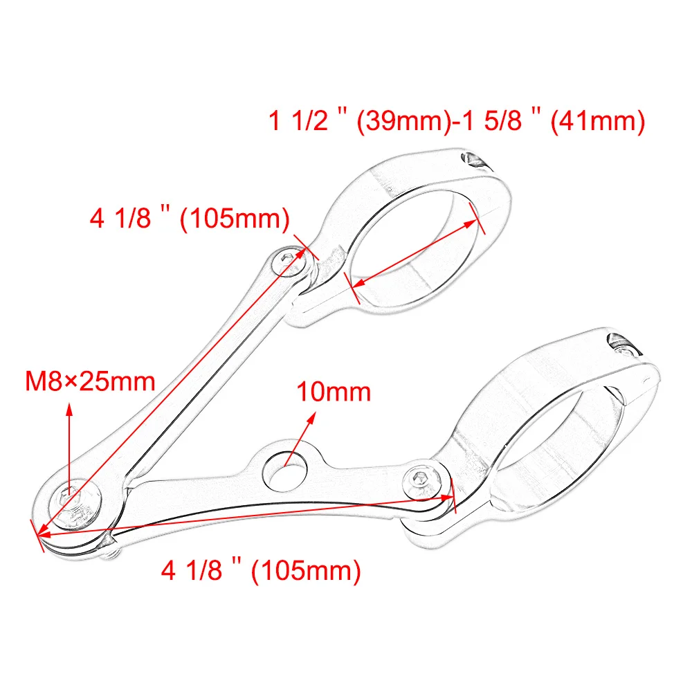 

Nordson 39mm-41mm CNC Motorcycle Headlight Bracket Mount Clamp Fork Tube Spotlight Holder For Harley Cafe Racer Chopper Bobber