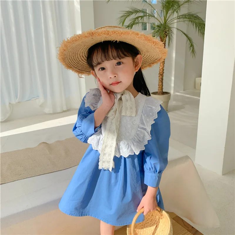 

Girl Dress Kids Baby Gown 2021 Beauty Spring Autumn Toddler Princess Outwear School Beach Uniform Dresses Children Clothing
