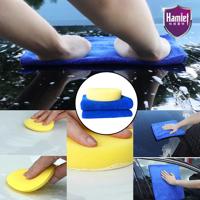 Чистки автомобиля Полотенца щетка микрофибра полировки авто мыть очистки и