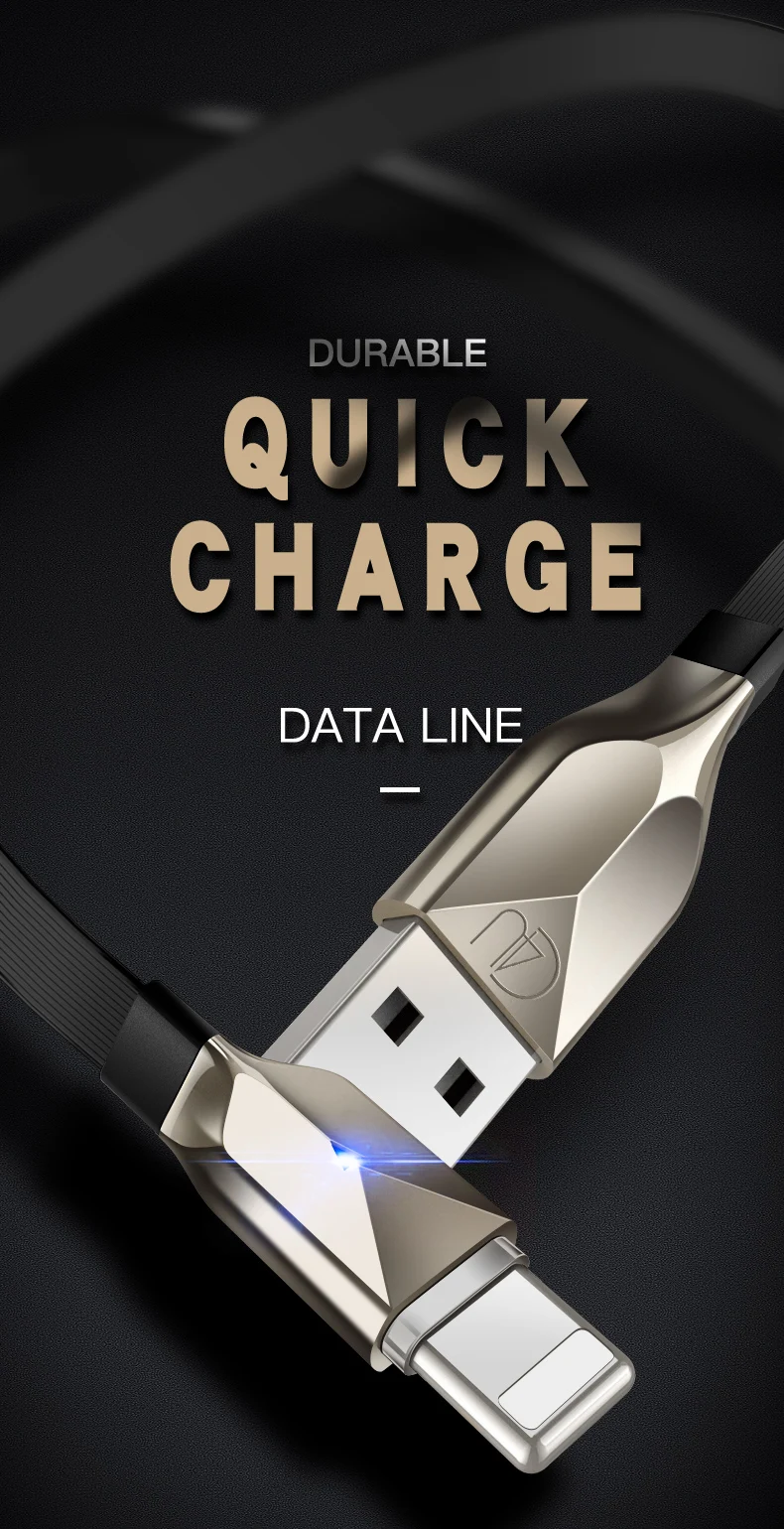 VLAMPO USB кабель для Apple iPhone X XS MAX XR 8 7 6 plus 2.5A кабель для быстрой зарядки мобильного телефона шнур для зарядки 1 м