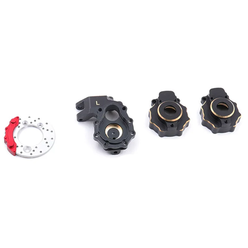Brass Axis Steering Cup Cover Brake Caliper Front Hub Carrier for 1/10 RC Crawler Car Traxxas TRX4 TRX-4 | Игрушки и хобби