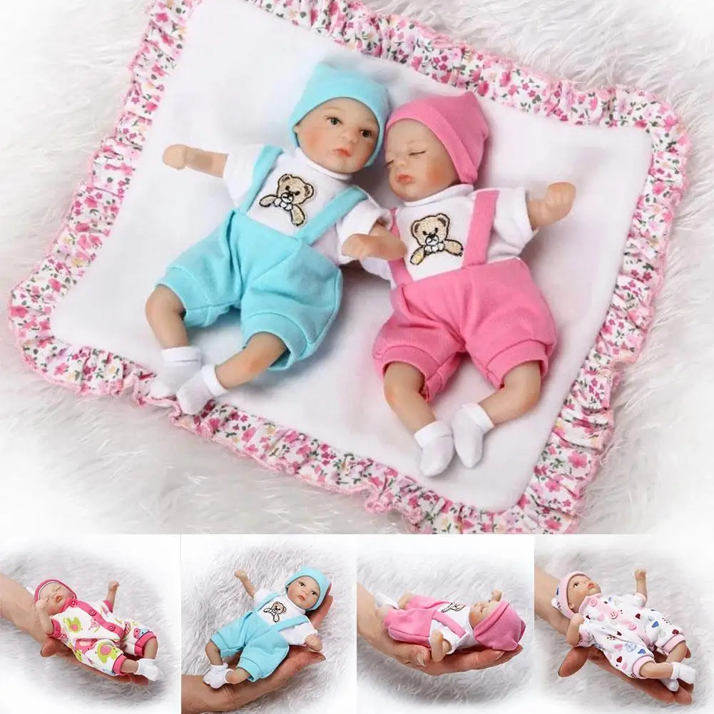 

Миниатюрная Кукла-младенец Lucydoll, мягкая силиконовая Реалистичная игрушка, подарок для ребенка на Рождество, милая розовая подушка для дево...