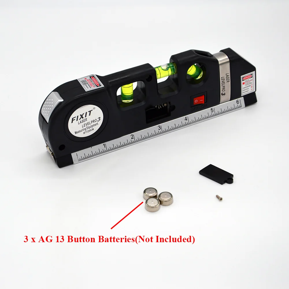 Laser Levels Cross Projects 4 in 1 Vertical Horizontal Lasers Ruler Accurate 2 Lines Adjusted Optical Instruments with Tripod |