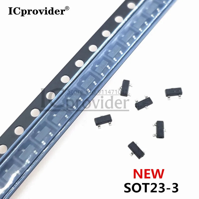 100 шт. MMBT2222A SOT-23 MMBT2222 2N2222 1P SMD универсальные Транзисторы NPN 40 в 0 6a Бесплатная