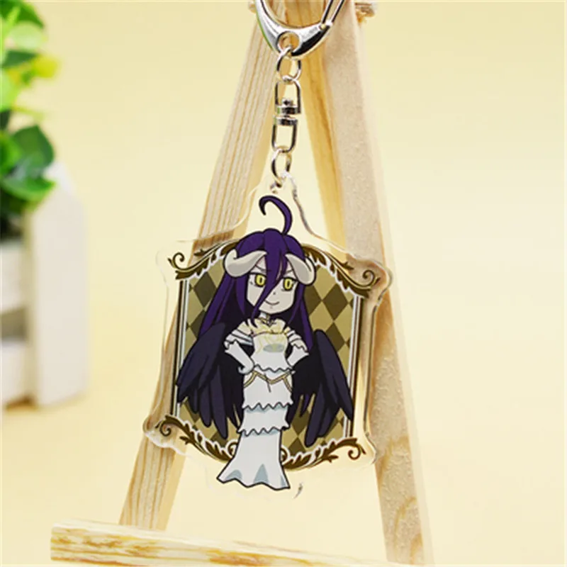 Брелок для ключей аниме Overlord Momonga Albedo Hamusuke Narberal Gamma игрушка Хэллоуина косплея