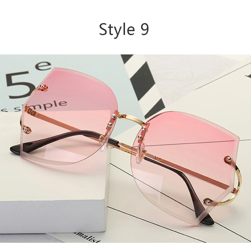 style 9 Модные солнцезащитные очки унисекс для езды на велосипеде с океанской пленкой, очки с защитой от ультрафиолета 400, Необычные линзы для езды на велосипеде - Цвет: style 9