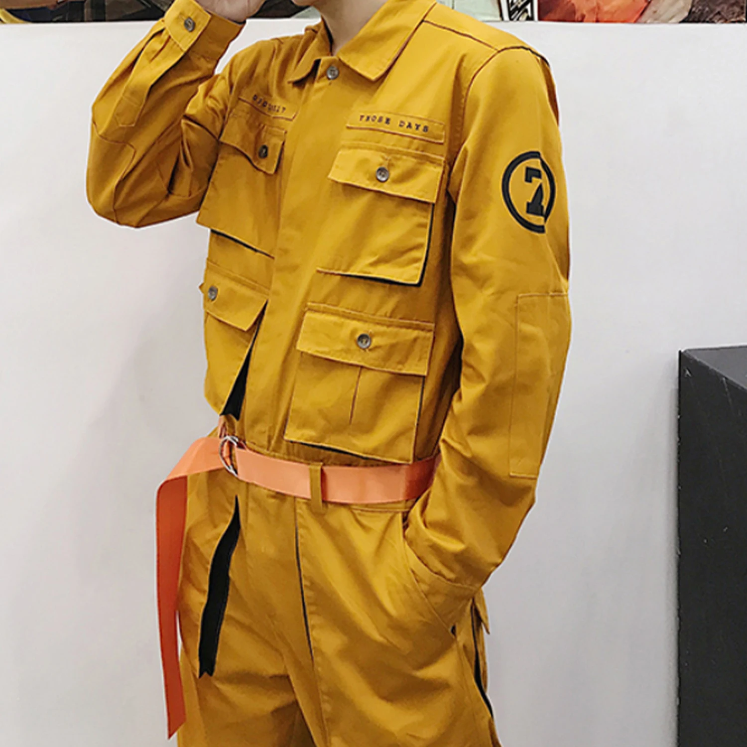 Хип хоп уличная спортивная одежда для мужчин 2020 Модные Мульти Карманы Ленты