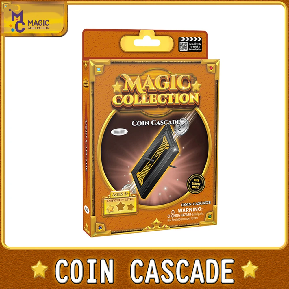 

magic toys children's magic props Coin tunnel Coins through magic Educational Interactive Toys Special Christmas gifts