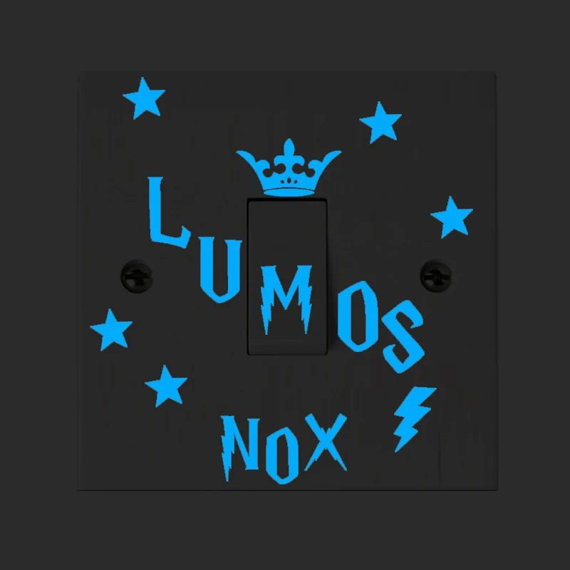 Мультфильм DIY Lumos nox люминесцентный Переключатель стикер светится в темноте звезда Наклейка на стену s для детской комнаты украшение домашний декор