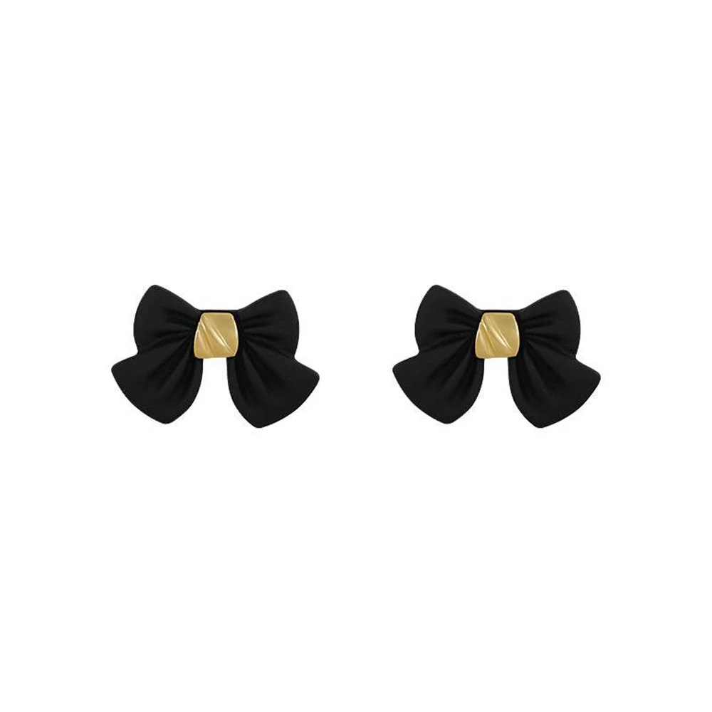 

Korean Female Romantic Style Bowknot Shaped Earrings New Fashion Ear Studs for Women Girls Jewelry Christmas Day Gifts