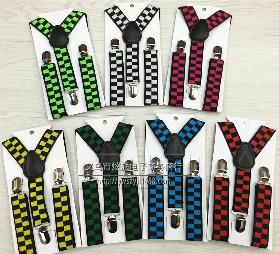

Children's bei dai jia Elastic Suspenders Baby Printed Cartoon Dotted Plaid Multi--Explosion