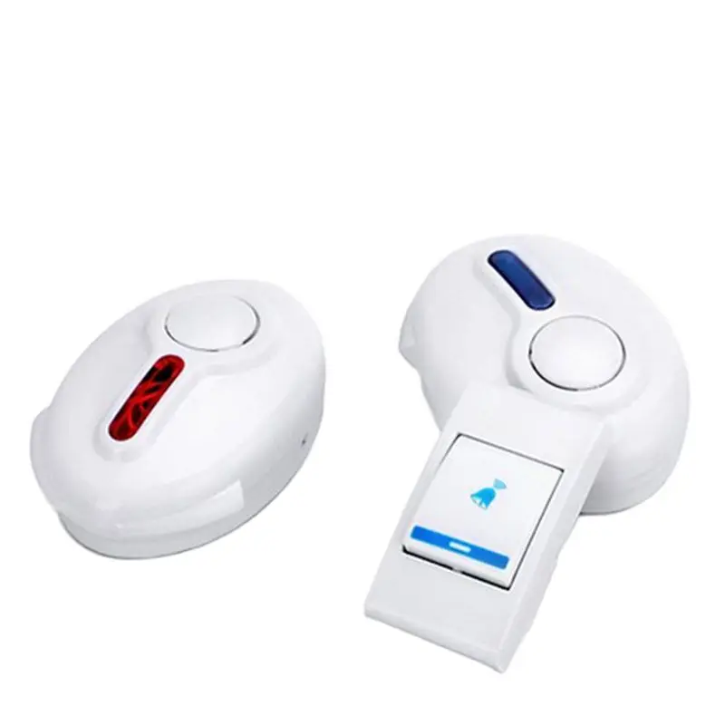 

9520FD3 Doorbell Set 1 Push + 2 Rings Receiver Power by AA Battery 23A 12V Included Wireless Door Bell Chime Cheap Option