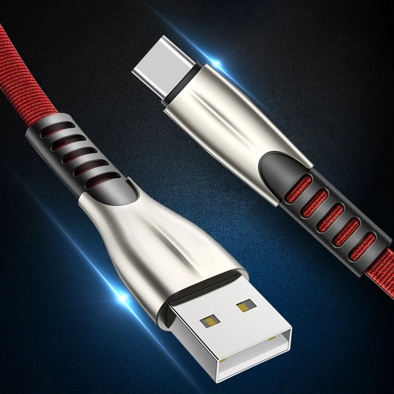 3а кабель для быстрой зарядки для usb type C кабель для мобильного телефона тканая нейлоновая передача данных для устройств usb type-C для huawei Android
