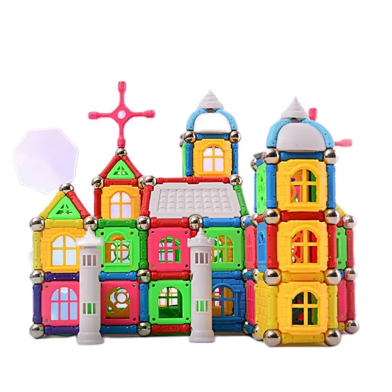 

Lfayer 388pcs Magnetic Building Blocks Magnet Stick Educational Blocks Toy for Children Gift with Windows Bricks