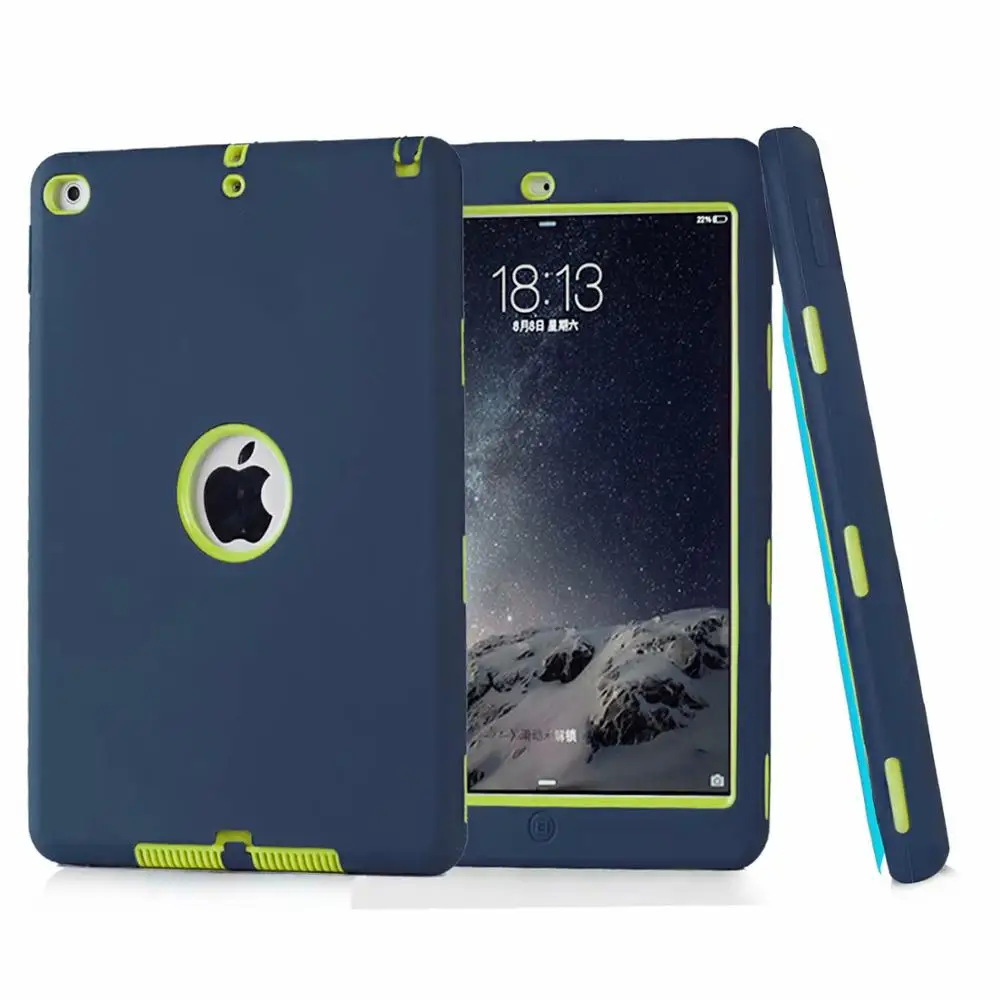 For IPAD 6TH YELLOW Противоударный жесткий Гибридный чехол падение защитный кожух для Apple iPad Air 1/2, 9,7, 6th/5th Gen - Цвет: For IPAD 6TH YELLOW