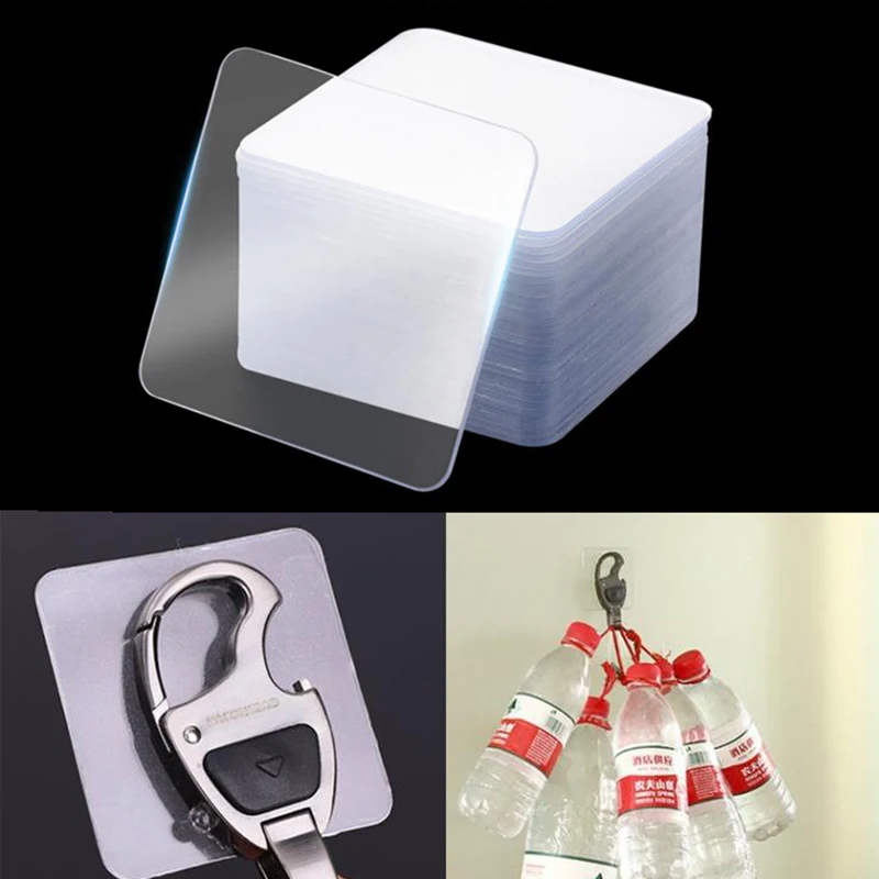 

5Pcs Nano Tape Non-Mark Sticker Photo Wall Auxiliary Double-Sided Pendating Fixed Two-Sided Sticky Bathroom Waterproof Sticker