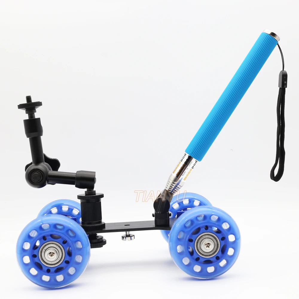 DSLR Rig Настольная Фотография Долли + 7 дюймов Magic arm ручной рычаг монопод камера